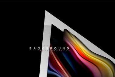 Sıvı sıvı metalik tarzı çizgi şeklinde Holografik dizayn renkleri