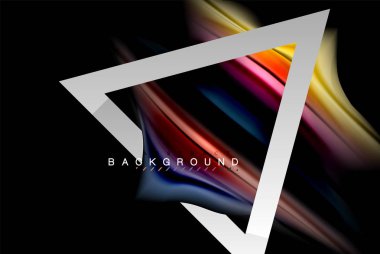 Sıvı sıvı metalik tarzı çizgi şeklinde Holografik dizayn renkleri