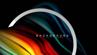 Sıvı sıvı metalik tarzı çizgi şeklinde Holografik dizayn renkleri