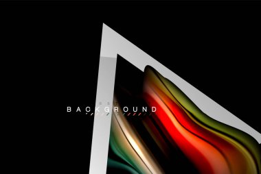 Sıvı sıvı metalik tarzı çizgi şeklinde Holografik dizayn renkleri