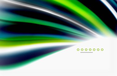 Gökkuşağı rengi dalgalar, bulanık vektör arka plan