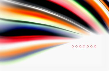 Gökkuşağı rengi dalgalar, bulanık vektör arka plan