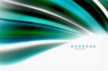 Gökkuşağı rengi dalgalar, bulanık vektör arka plan