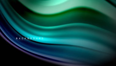 Sıvı vektör dalga arka plan renkleri karıştırma