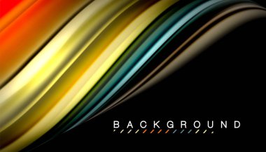 Sıvı vektör dalga arka plan renkleri karıştırma