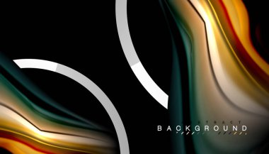 Sıvı sıvı metalik tarzı çizgi şeklinde Holografik dizayn renkleri