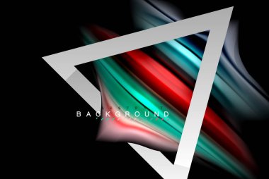 Sıvı sıvı metalik tarzı çizgi şeklinde Holografik dizayn renkleri