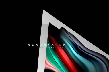 Sıvı sıvı metalik tarzı çizgi şeklinde Holografik dizayn renkleri