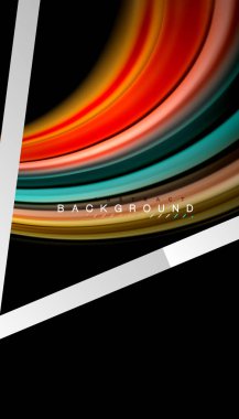 Sıvı sıvı metalik tarzı çizgi şeklinde Holografik dizayn renkleri