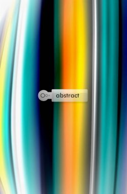 Gökkuşağı rengi dalgalar, bulanık vektör arka plan