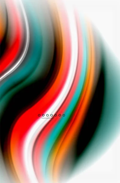Rainbow färg vågor, vektor suddig abstrakt bakgrund — Stock vektor