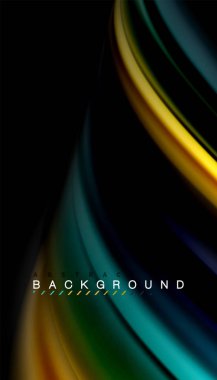 Sıvı vektör dalga arka plan renkleri karıştırma