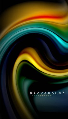 Sıvı vektör dalga arka plan renkleri karıştırma