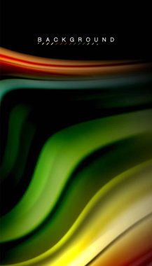 Sıvı vektör dalga arka plan renkleri karıştırma