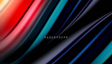 Sıvı vektör dalga arka plan renkleri karıştırma