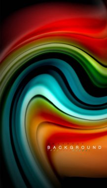 Sıvı vektör dalga arka plan renkleri karıştırma