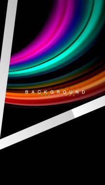 Sıvı sıvı metalik tarzı çizgi şeklinde Holografik dizayn renkleri