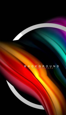 Sıvı sıvı metalik tarzı çizgi şeklinde Holografik dizayn renkleri