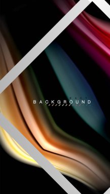 Sıvı sıvı metalik tarzı çizgi şeklinde Holografik dizayn renkleri