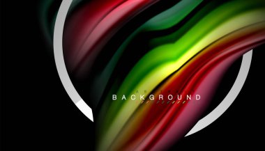 Sıvı sıvı metalik tarzı çizgi şeklinde Holografik dizayn renkleri