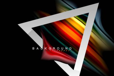 Sıvı sıvı metalik tarzı çizgi şeklinde Holografik dizayn renkleri