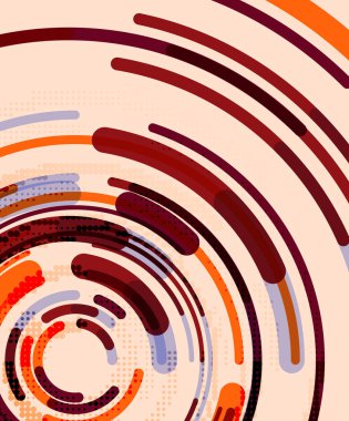 Dairesel çizgiler, daireler, geometrik arka plan