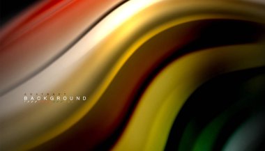 Sıvı vektör dalga arka plan renkleri karıştırma