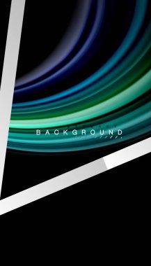 Sıvı sıvı metalik tarzı çizgi şeklinde Holografik dizayn renkleri