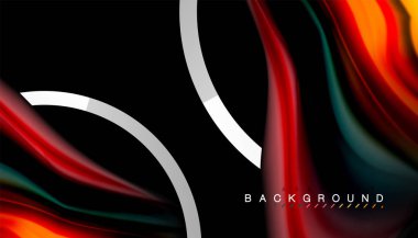 Sıvı sıvı metalik tarzı çizgi şeklinde Holografik dizayn renkleri