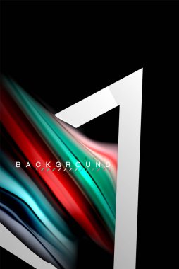 Sıvı sıvı metalik tarzı çizgi şeklinde Holografik dizayn renkleri