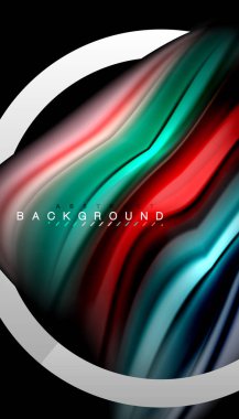 Sıvı sıvı metalik tarzı çizgi şeklinde Holografik dizayn renkleri