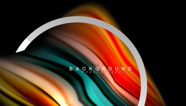 Sıvı sıvı metalik tarzı çizgi şeklinde Holografik dizayn renkleri