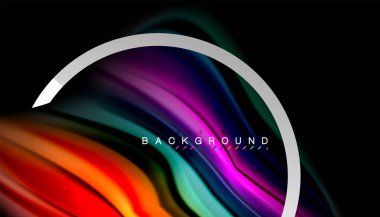 Sıvı sıvı metalik tarzı çizgi şeklinde Holografik dizayn renkleri