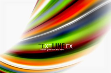 Gökkuşağı rengi dalgalar, bulanık vektör arka plan