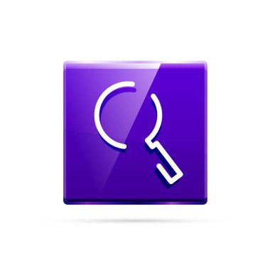 Magnifyier web düğme arama, kutsal kişilerin resmi büyütmek. Modern Büyüteç işareti, web sitesi tasarımı veya mobil uygulaması