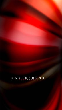 Siyah arkaplanda soyut dalga çizgileri sıvı gökkuşağı stili renk çizgileri