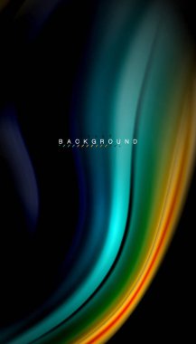 Sıvı vektör dalga arka plan renkleri karıştırma