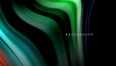 Sıvı vektör dalga arka plan renkleri karıştırma