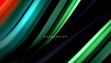 Sıvı vektör dalga arka plan renkleri karıştırma