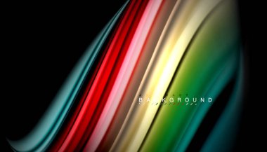 Sıvı vektör dalga arka plan renkleri karıştırma