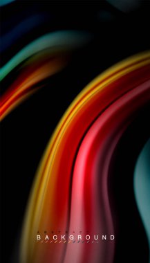 Sıvı vektör dalga arka plan renkleri karıştırma