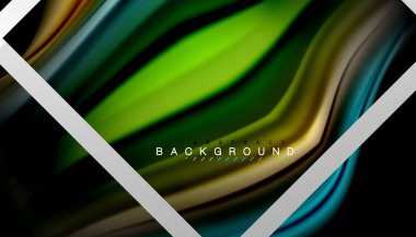 Sıvı sıvı metalik tarzı çizgi şeklinde Holografik dizayn renkleri