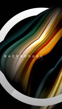 Sıvı sıvı metalik tarzı çizgi şeklinde Holografik dizayn renkleri