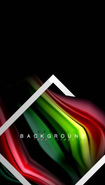 Sıvı sıvı metalik tarzı çizgi şeklinde Holografik dizayn renkleri