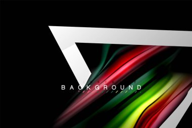 Sıvı sıvı metalik tarzı çizgi şeklinde Holografik dizayn renkleri