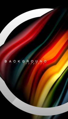 Sıvı sıvı metalik tarzı çizgi şeklinde Holografik dizayn renkleri