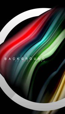 Sıvı sıvı metalik tarzı çizgi şeklinde Holografik dizayn renkleri