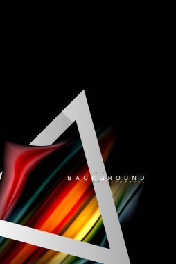 Sıvı sıvı metalik tarzı çizgi şeklinde Holografik dizayn renkleri