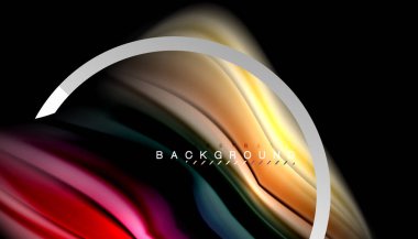 Sıvı sıvı metalik tarzı çizgi şeklinde Holografik dizayn renkleri