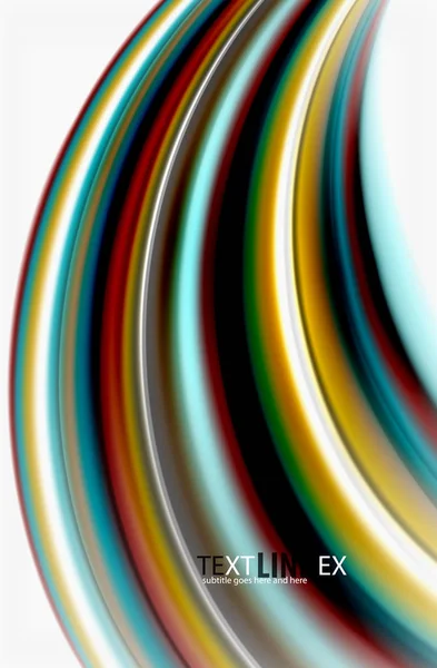 Regenbogen-Farbwellen, Vektor verschwommener abstrakter Hintergrund — Stockvektor